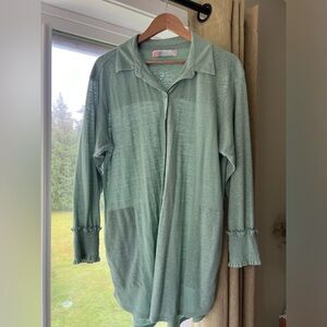 Free People Beach Button Down Tunic